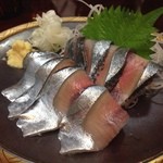 梅園 - 新秋刀魚の刺身w