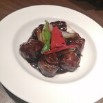 過門香 點 - 黒酢の酢豚　大きなお肉　迫力あるね