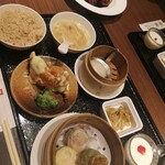 過門香 點 - プリフィックス(点心とエビマヨ)を選択　ご飯は玄米