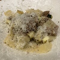 スペイン イベリコ豚のビアンコラグー 自家製のパッパルデッレ