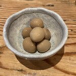 旬鮮たくま - うずらの味玉