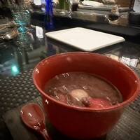 ハルヤマシタ 東京本店 - 白玉ぜんざい。わらわの大好物