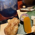 すし丈 - フグ唐揚げ、唐墨