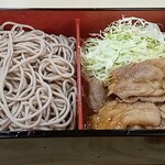 藪そば - しょうが焼き&もりそば　アップ
