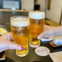 春帆楼 下関本店 - 生ビールで乾杯♪(*^^)o∀*∀o(^^*)♪