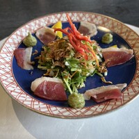 京の鴨料理 北斎 - ・京鴨の生ハムサラダ　　柚子胡椒とクリームチーズのソース