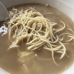 一楽ラーメン - ちゃんぽんスープでラーメン麺の替玉！