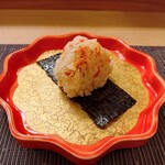 寿司 松岡 - 桜エビの天むす