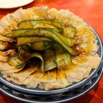 中国料理 四川  - 茹で豚ニンニクソース1485円