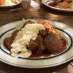 トルコライスNATIONAL - No.1 1100円　チキンカツが思っていたより大きくてボリュームがある