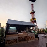 札幌 ルーフトップジンギスカン - 屋上に上がるとこんな感じ