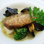 シェ・ヒャクタケ - 2014.9　尼鯛の松笠焼き