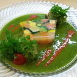 シェ・ヒャクタケ - 2014.9　魚介と野菜のテリーヌ