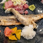 てっぺん - ふっくらしたカマスと脂の乗ったメヒカリ✨メヒカリはメニューに書いてありませんでした(^^)