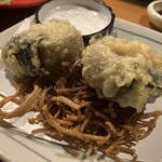 御瑠草 - そばがきの天ぷら