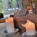 RoheN HAKONEYUMOTO cafe&bar - ローソクの炎かリラックスを誘う