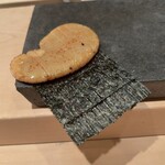 鮨 山口 - 平貝磯辺焼き