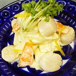 麺匠たかや - 料理写真:帆立と大根のサラダ柚子マヨネーズ