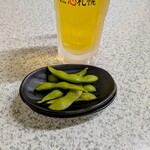 北海らーめん - お通しの枝豆