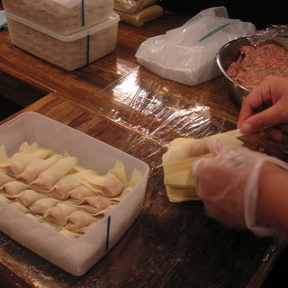 handmade wonton