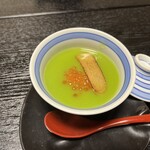 割烹 千代 - 上に乗ってるのはカラスミ