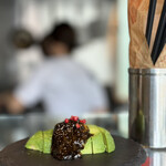 アケボノスタンド - アボガド生海苔わさび 400円。