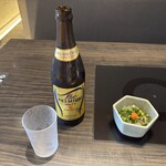 玄品 吉祥寺 ふぐ・うなぎ・かに料理 - プレモルが飲み放題なのは、かなりポイントが高い。　・付き出し（湯引き）：ぷるぷるとした弾力とコリコリとした歯ごたえ。