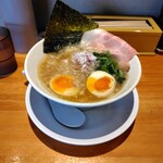 麺家 たけ田 - 松葉蟹の焼き出汁背脂中華蕎麦（塩）