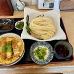 自家製うどん 忠次郎 - 料理写真:カツ丼セット（税込み１２００円）