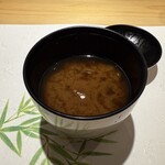 名古屋 栄 鮨 栄華 - アサリの味噌汁