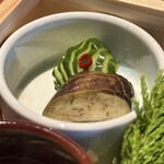 一粒一粒 - 朝御前(\2,200) お茄子と蛇腹胡瓜の浅漬け