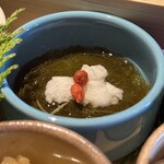一粒一粒 - 朝御前(\2,200) たたき山芋ともずく酢