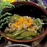 一粒一粒 - 朝御前(\2,200) じゃことしし唐の炒めたん 贅沢！唐墨パウダーかけ