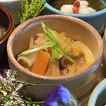 一粒一粒 - 朝御前(\2,200) 切り干し大根の炊いたん（トビウオの卵）