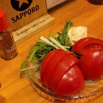 炭火焼とりもつ焼き 鶏冠 - 