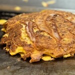 味乃家 - ふかふかの玉子生地がこんがり焼けて、早く食べたい