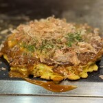 味乃家 - 「味乃家」のお好み焼きや！「2色ミックス(ブタ･ゲソ)」