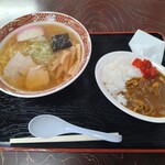 金長 - ラーメンとミニカレーのセット