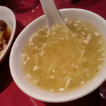 五修堂 - 玉子スープです（２０１４年８月）。