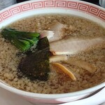 幸楽苑 - 背油中華そば590円(麺かため、薬味抜き)