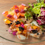 鮮魚のカルパッチョ サラダ添え