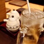 亜紗 - 卓上調味料とジンジャーエール