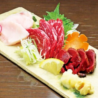 熊本直送馬刺し盛合わせ