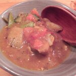 新日本料理 旬味 すずの木 - ひと口カレー（野菜のトマトカレー）