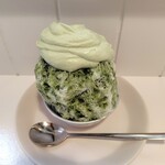 ペンギン屋 - 宇治抹茶かき氷(つぶあんなし)