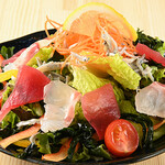 彩色蔬菜海鮮沙拉