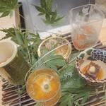 赤坂おぎ乃 - 新緑をイメージした八寸