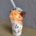 Mizuiro Record - 甜甜圈冰淇淋杯（哈密瓜、巧克力薄荷）