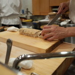 樋口 - お土産の穴子棒寿司（その3）