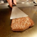 サーロインステーキを焼きました。